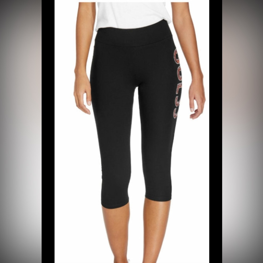 Guess capri legging w/rose gold sequin lettering